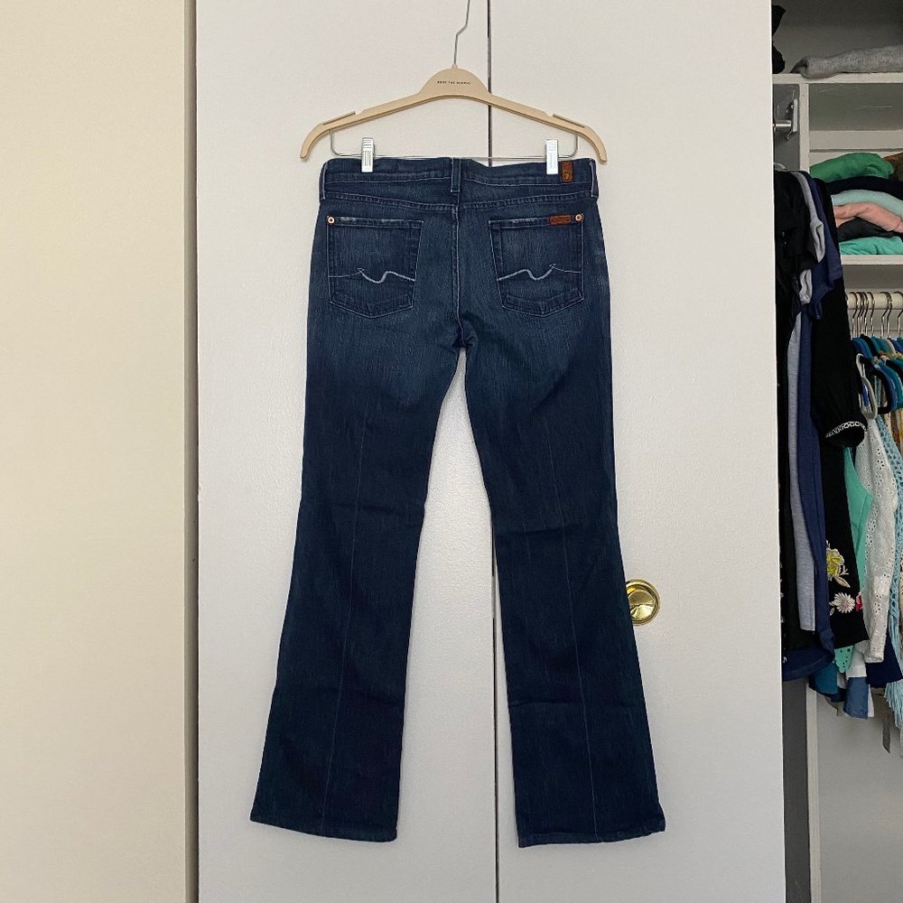 7 For All Mankind Low Rise Bootcut Jeans Sz 30